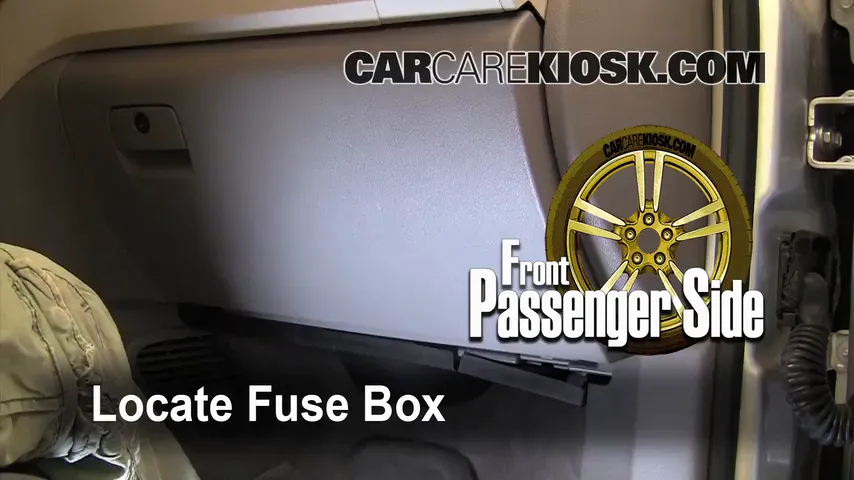 Interior Fuse Box Location: 2009 Chevrolet Traverse LT 3.6L V6